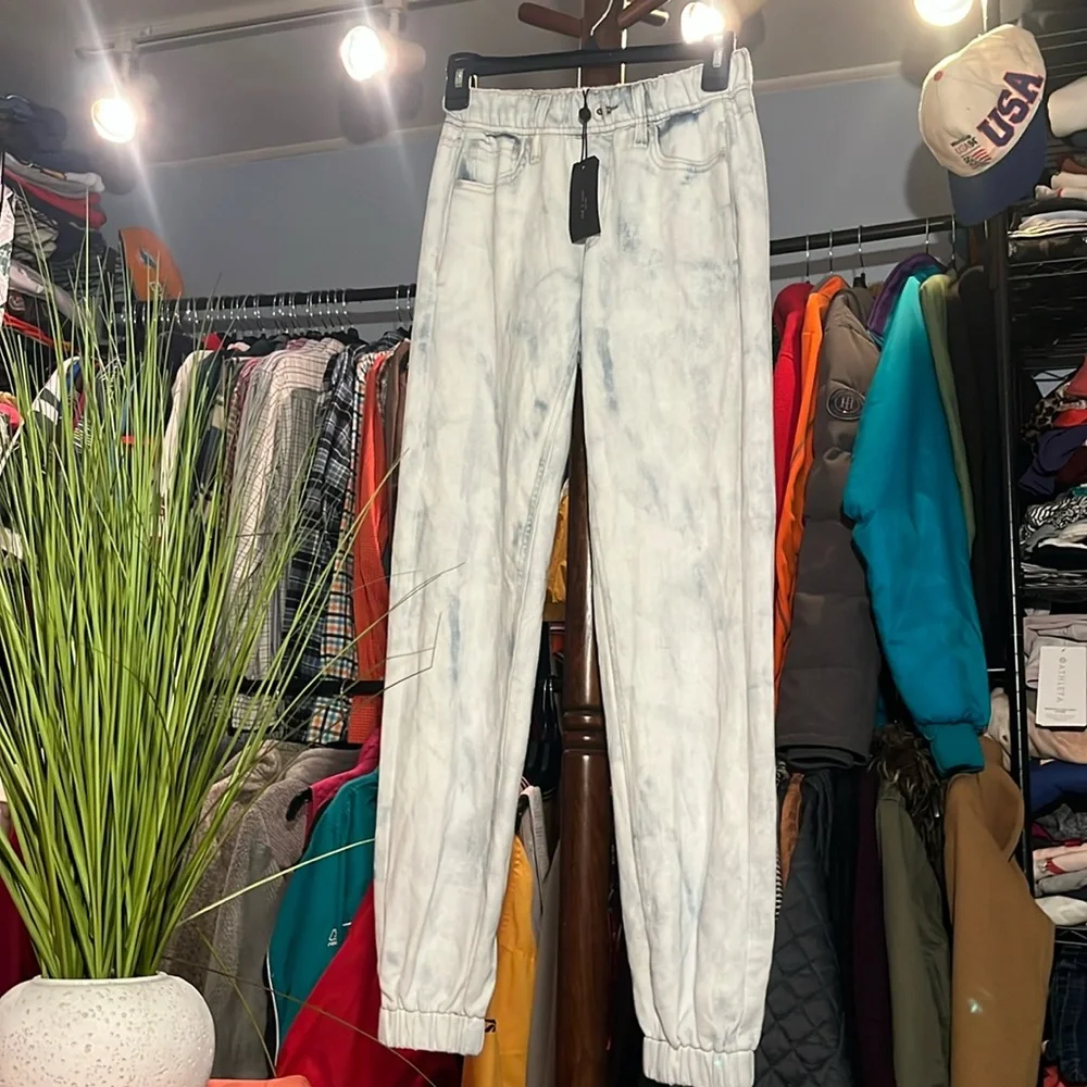 rag & bone Light Blue Jogger Jeans - Picture 1 of 7